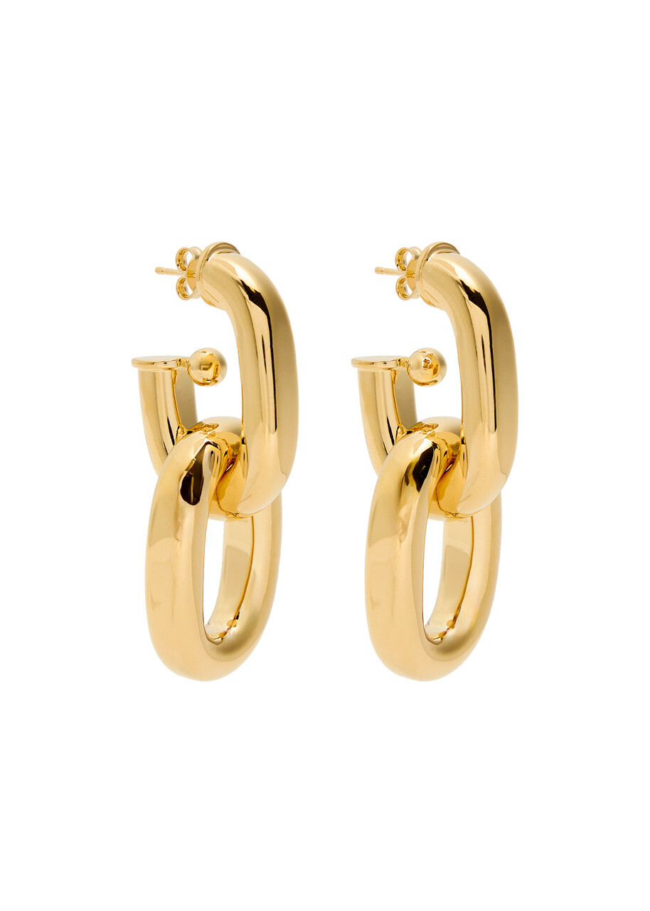 Rabanne XL Link Chain Hoop Earrings - Gold - One Size