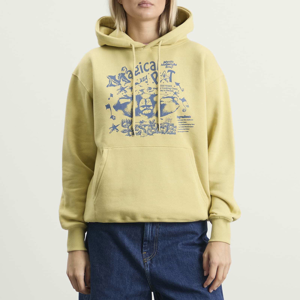 YESEYESEE Women's Y.E.S Magical Hoodie in Light Mustard