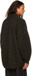 Jan-Jan Van Essche Brown Wool #53 Cardigan