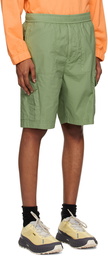 Stone Island Green Patch Shorts