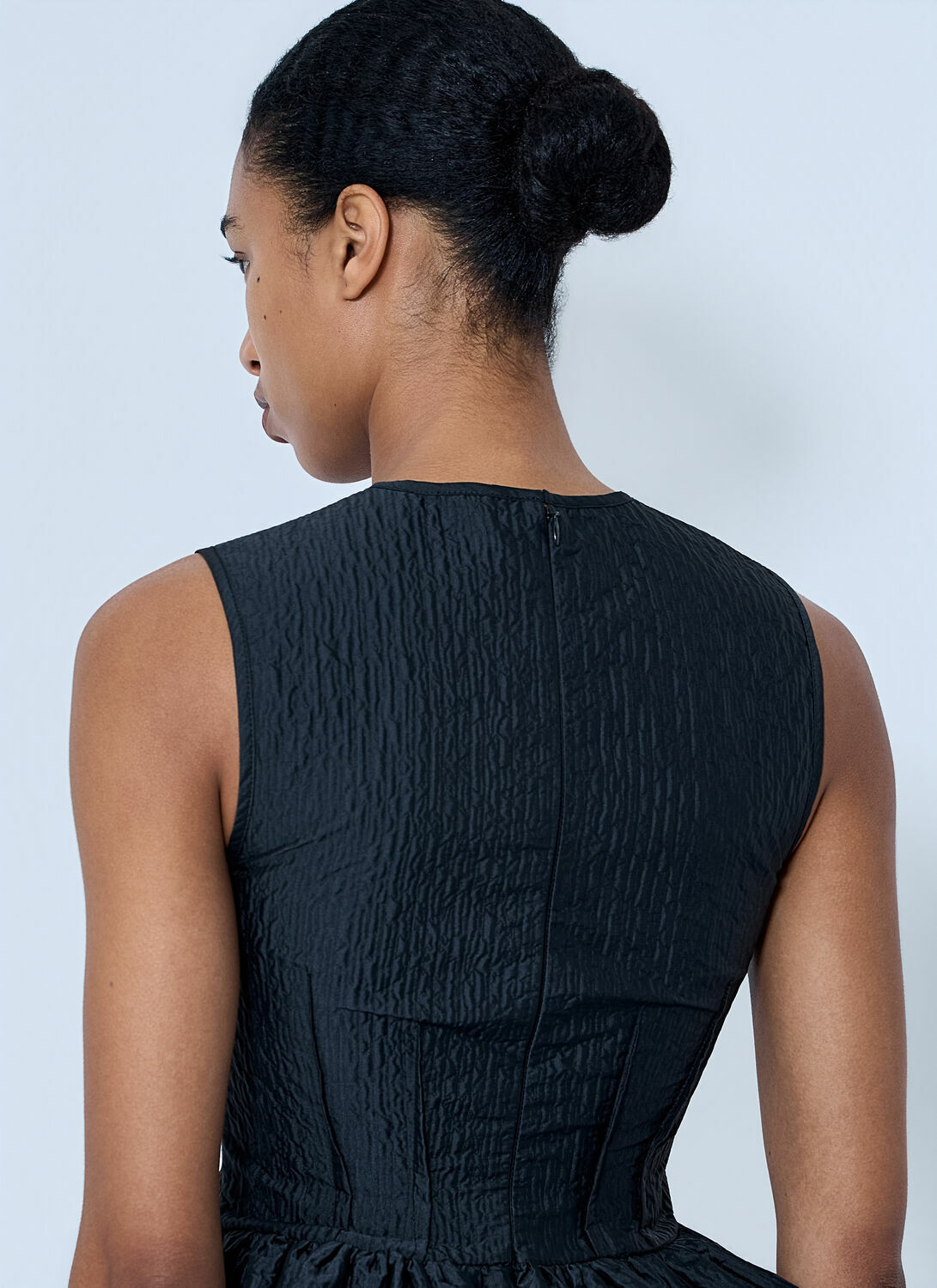 Cecilie Bahnsen CBdaimi Stria Matelassé Peplum Top