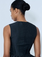 Cecilie Bahnsen CBdaimi Stria Matelassé Peplum Top