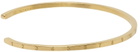 Maison Margiela Gold Mini Numbers Cuff Bracelet