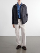 Anderson & Sheppard - Herringbone Wool Overshirt - Gray