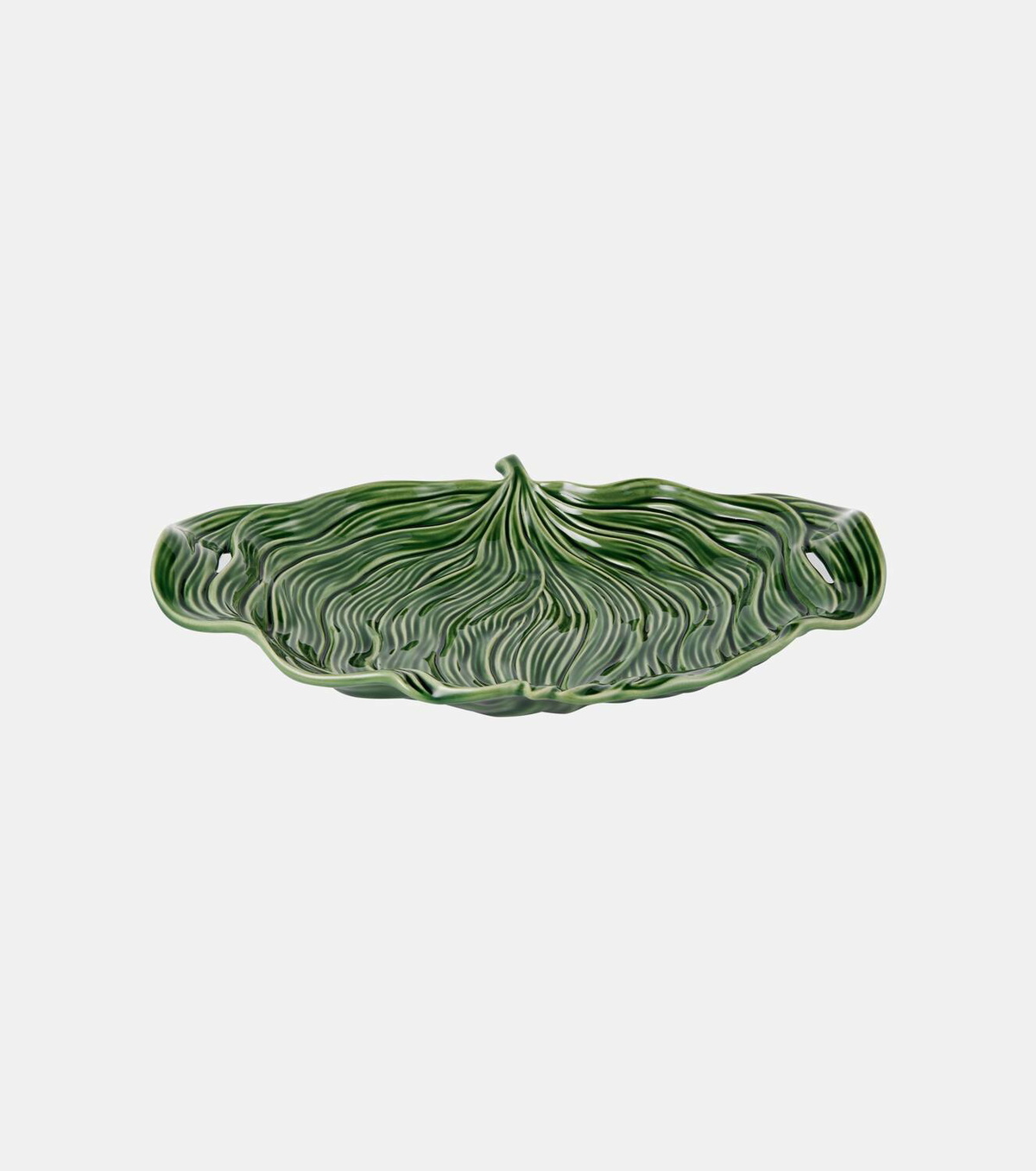 Bordallo Pinheiro Folhas Banana Leaf ceramic platter