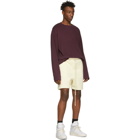 Essentials Off-White Fleece Shorts