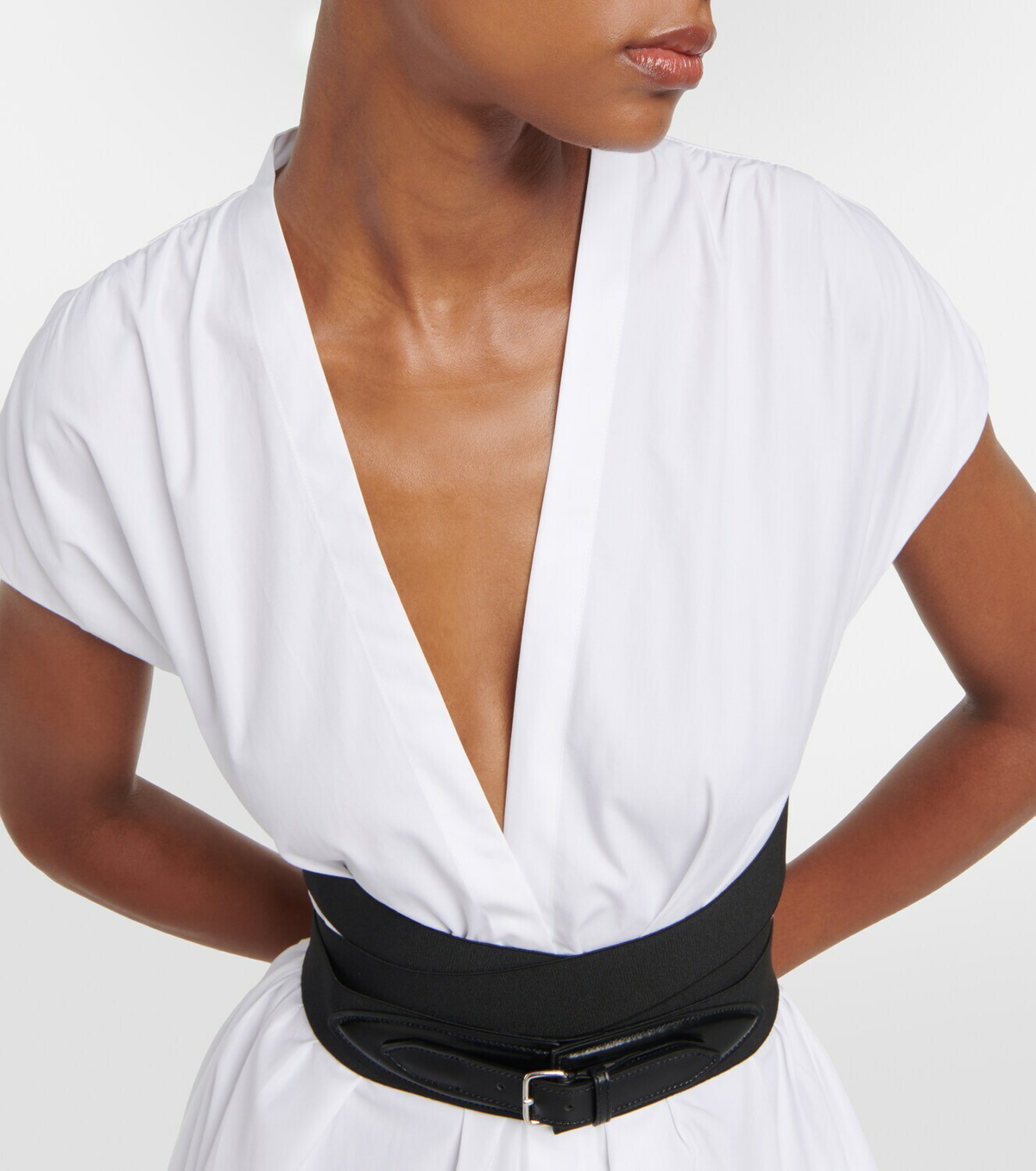 ALAIA＊BELTED MIDI JAPANESE POPLIN プリーツドレス＊送料込 Alaïa BELTED MIDI JAPANESE POPLIN DRESS | alaia | REVERSIBLE