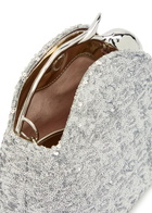 Erdem Bloom Mini Sequin-embellished top Handle bag - Silver - One Size