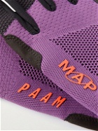 MAAP - P.A.M. Logo-Print Mesh and ARIAPRENE Cycling Gloves - Purple
