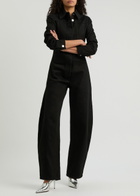 Alaïa Darted Denim Jumpsuit Black