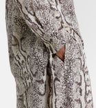 Balenciaga Snake-print silk shirt