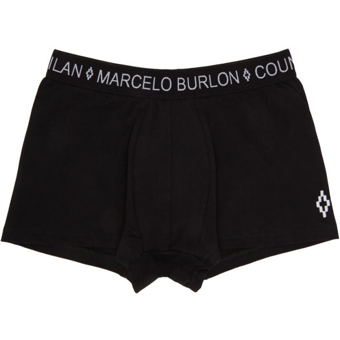 Photo: Marcelo Burlon County of Milan Black Cross Boxer Briefs 