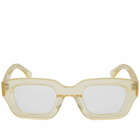 Bonnie Clyde Karate Sunglasses in Transparent Yellow