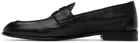 Brioni Black Appia Penny Loafers