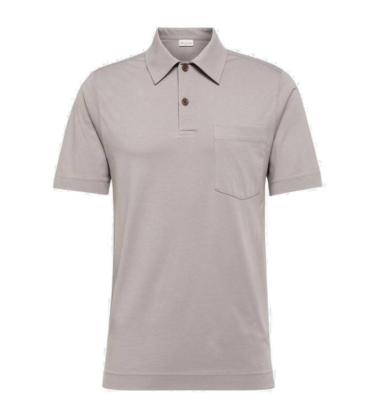 Photo: Dries Van Noten Cotton jersey polo shirt