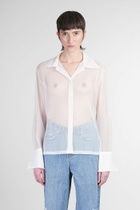 Séfr Willow Shirt Shirt In Beige Polyester
