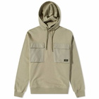 Maharishi Men's Utility Pocket Organic Hoody in Silver Sage