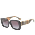 Burberry Eyewear Women's Burberry Delilah Sunglasses in Black Check