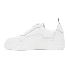Thom Browne White Low-Top Basketball Sneakers
