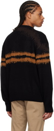 ZEGNA Black Stripe Sweater