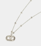 Valentino Ovalette VLogo embellished necklace