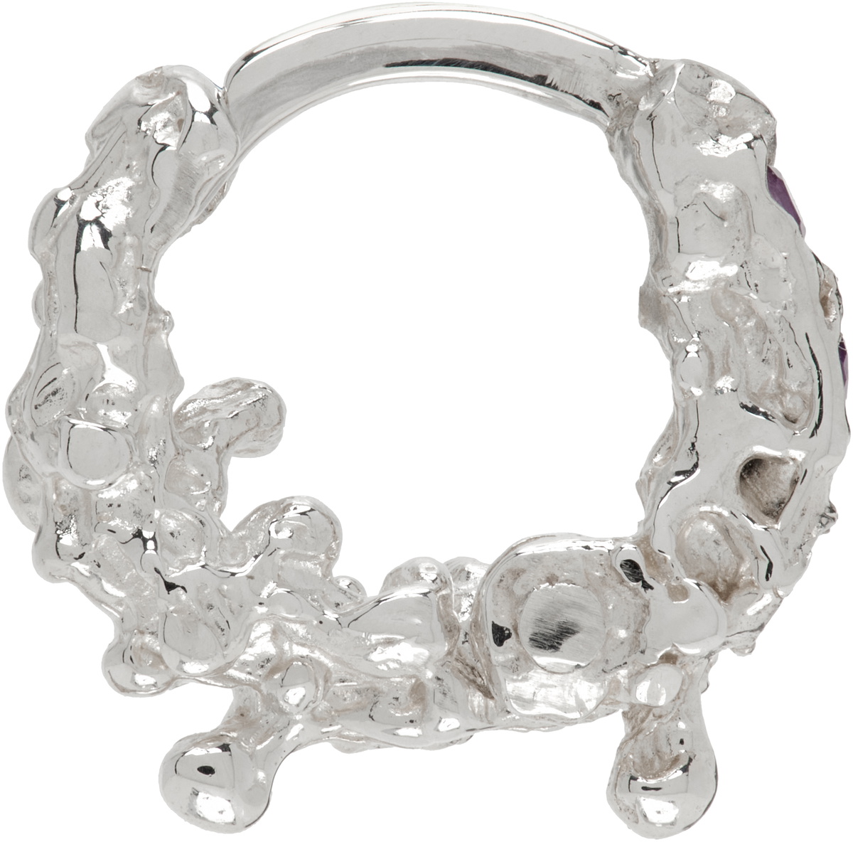 Vasiliki Silver Oceanid Single Earring