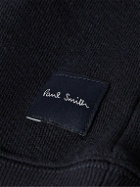 Paul Smith - Striped Appliquéd Cotton-Jersey Sweatshirt - Blue