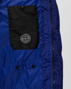 Stone Island Sleeveless Realdown Jacket Garment Dyed Crinkle Reps Recycled Nylon Blue - Mens - Vests