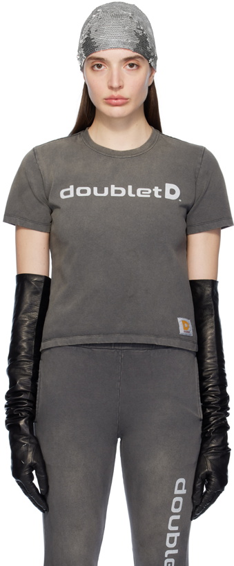 Photo: Doublet Black Printed T-Shirt