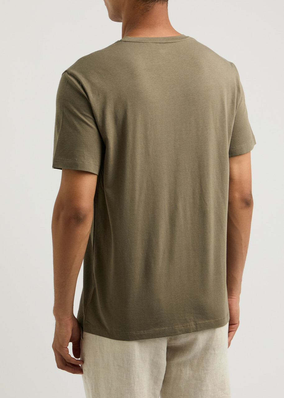 Paige Cash Stretch-jersey T-shirt Brown