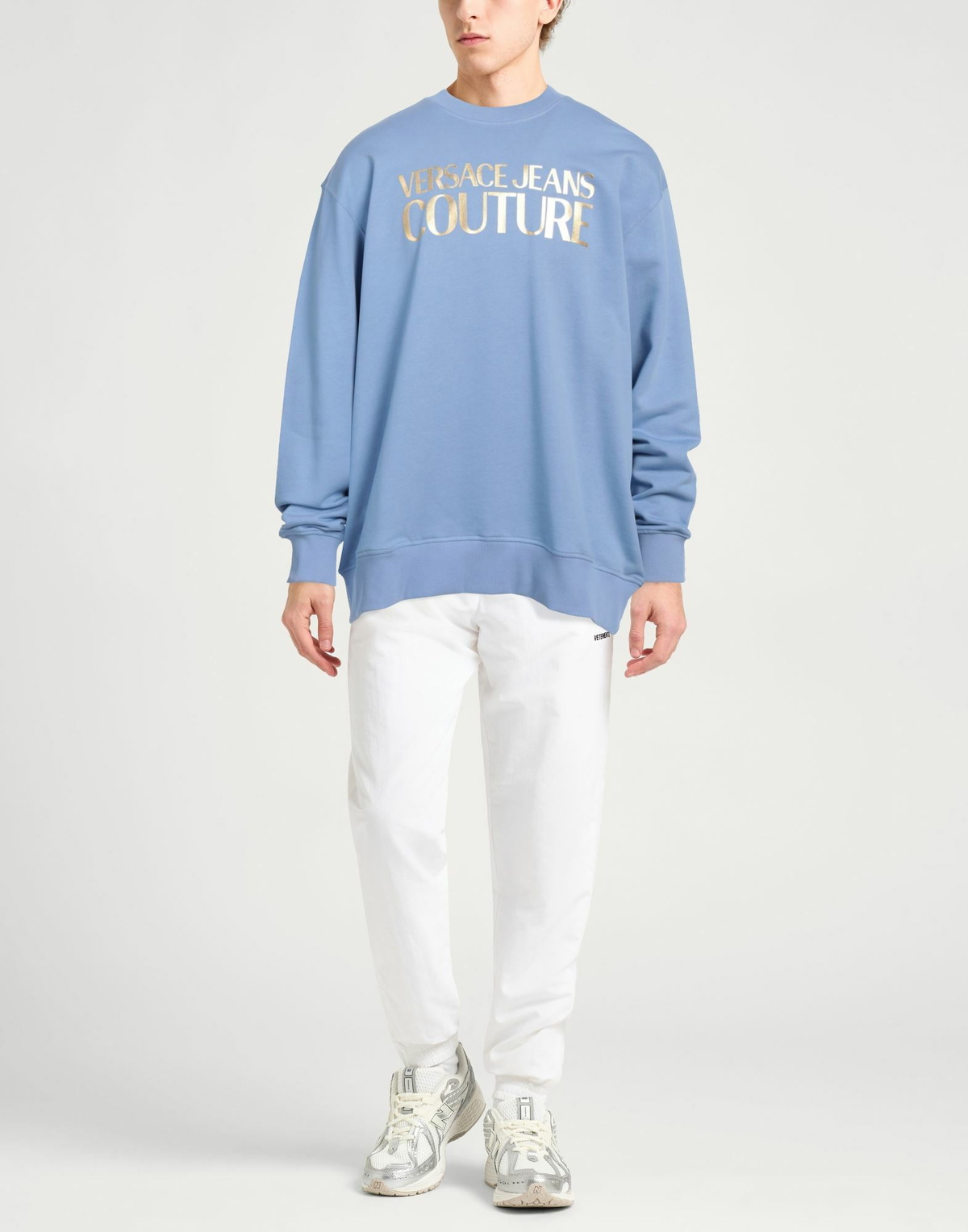Versace Jeans Couture Mens Sweatshirt Light in Blue