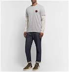 Folk - Printed Cotton-Jersey T-Shirt - Gray