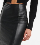 Wolford - Jenna faux leather midi skirt