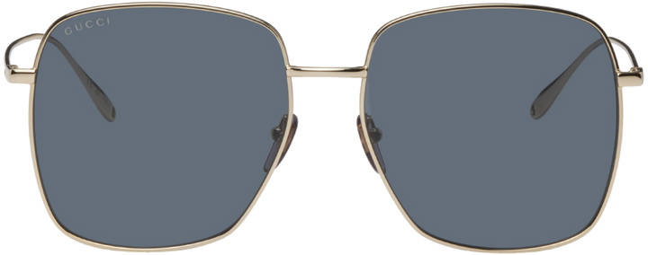 Photo: Gucci Gold Square Sunglasses