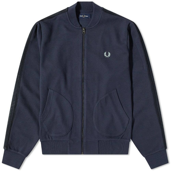 Photo: Fred Perry Knitted Taped Track Jacket