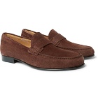 Canali - Suede Penny Loafers - Men - Brown