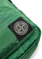 Stone Island Logo-appliquéd Nylon Pouch bag - Green - One Size