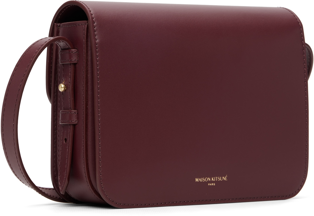Maison Kitsuné Burgundy Edie Bag