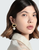 Maison Margiela Womens Single Earring in Gold