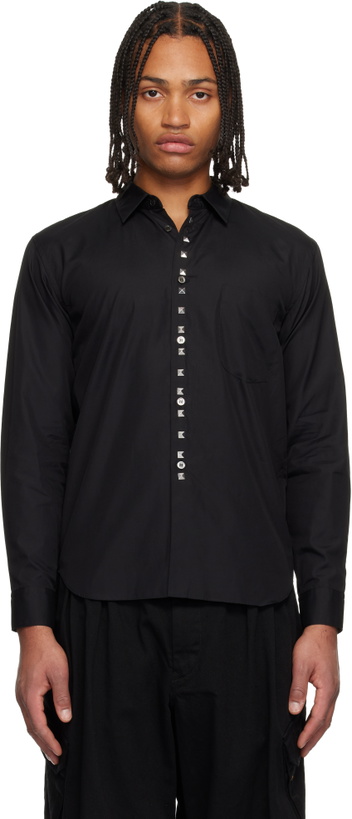 Photo: Black Comme des Garçons Black Studded Shirt