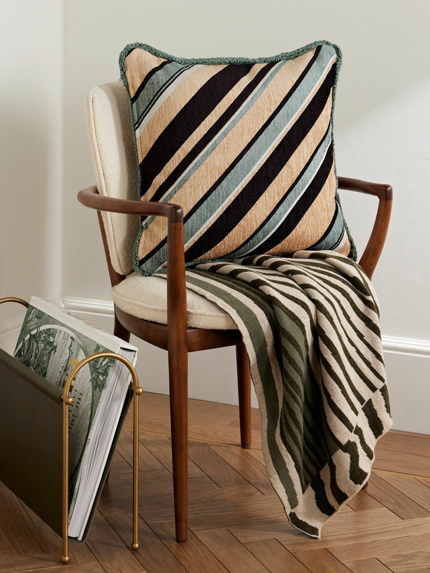 Photo: Soho Home - Cleve Striped Jacquard Down Cushion