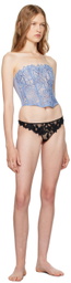 Fleur du Mal Blue Whitney Corset