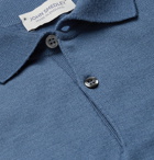 John Smedley - Payton Slim-Fit Wool Polo Shirt - Blue