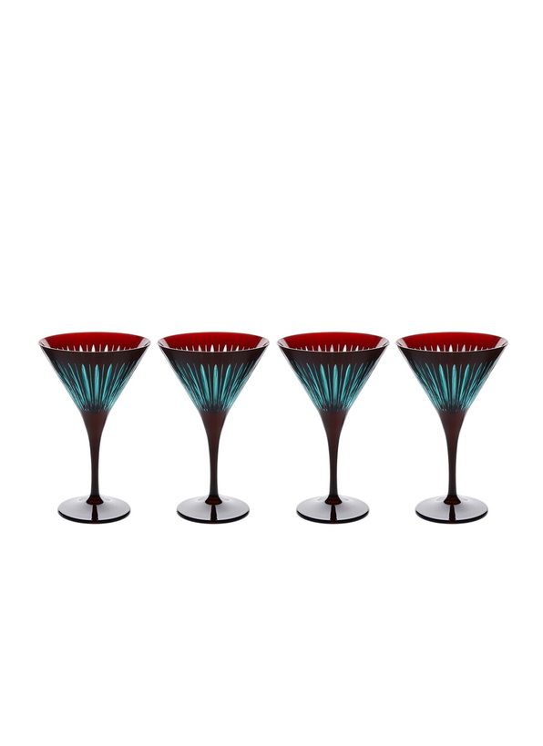 Photo: L'Objet Set Of Four Prism Martini Glasses