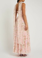 Needle & Thread Dream Garland Embellished Scarf-effect Gown Light Pink