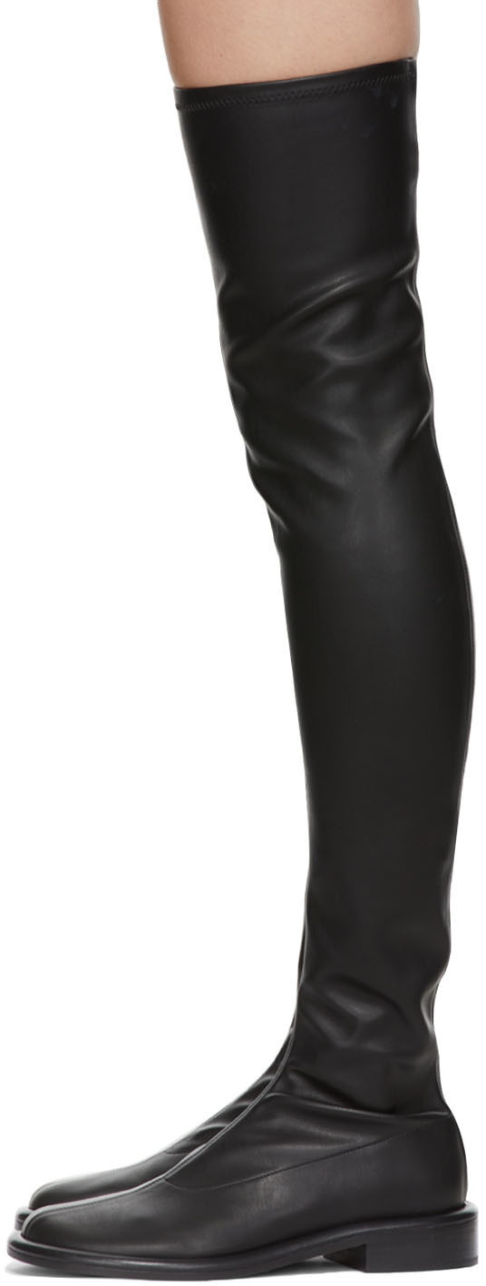 Proenza Schouler Black Pipe Ruched Tall Boots Proenza Schouler