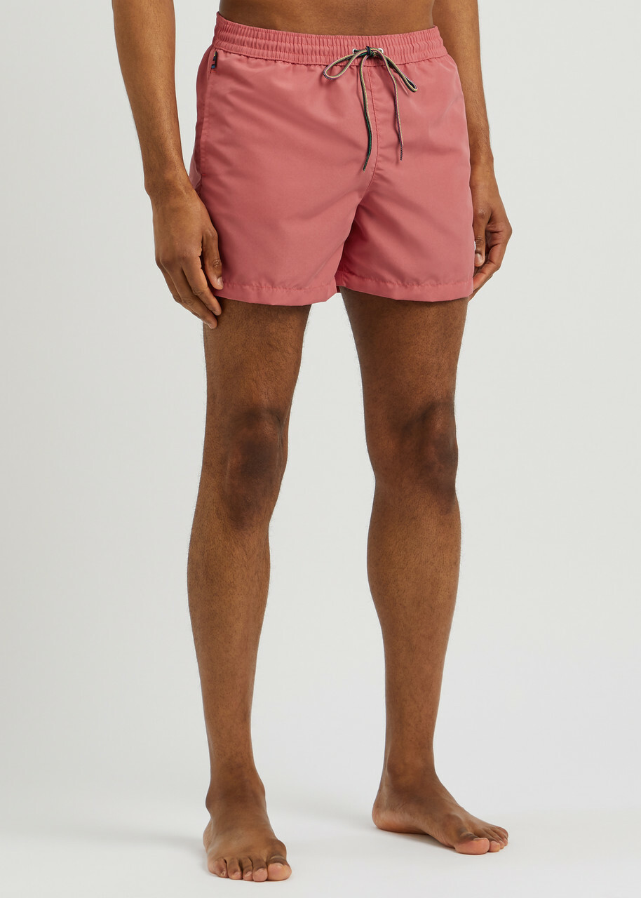 Paul Smith Zebra Logo Shell Swim Shorts Pink