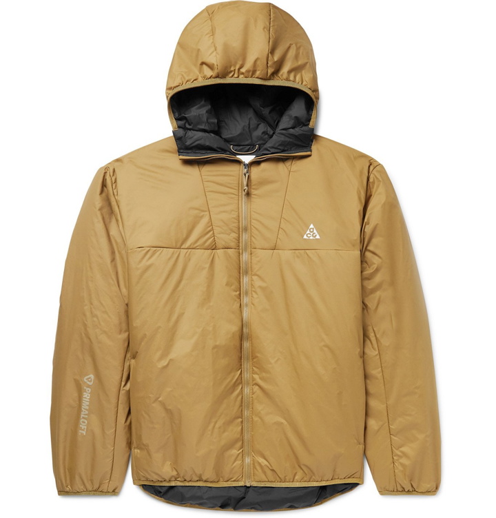 Photo: Nike - ACG Rope de Dope Logo-Print Padded Shell Hooded Jacket - Neutrals