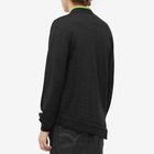 Comme des Garçons SHIRT Men's x Lacoste Asymmetric Cardigan in Black