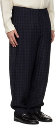 Toogood Black & Blue 'The Librarian' Trousers